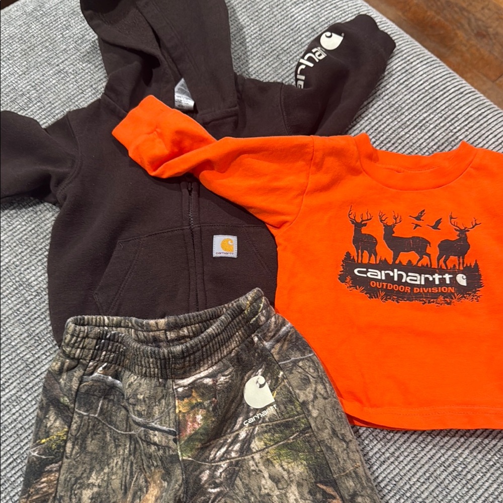 Carhartt Orange Hoodie Sweatshirt